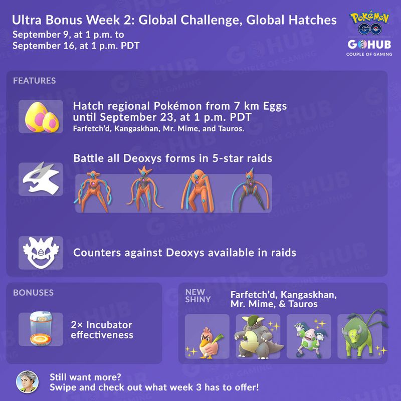 Ультра Бонусы Pokemon GO: 5 поколение, шайни Мьюту, Джирачи и шайни региональные покемоны 1 поколения