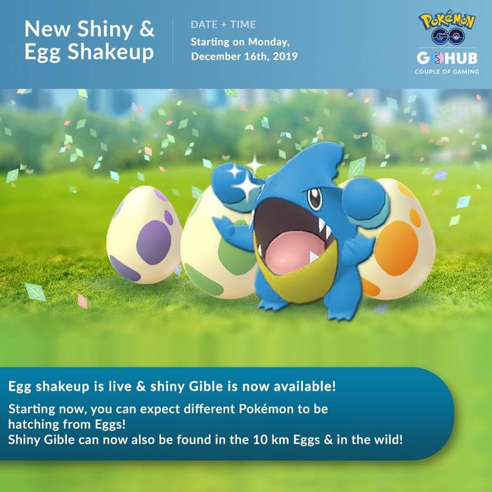 Шайни Гибл (Gible) появился в Pokemon GO!
